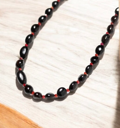 Tumbled Garnet Necklace