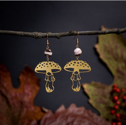 Woodland Mushrooms Earrings