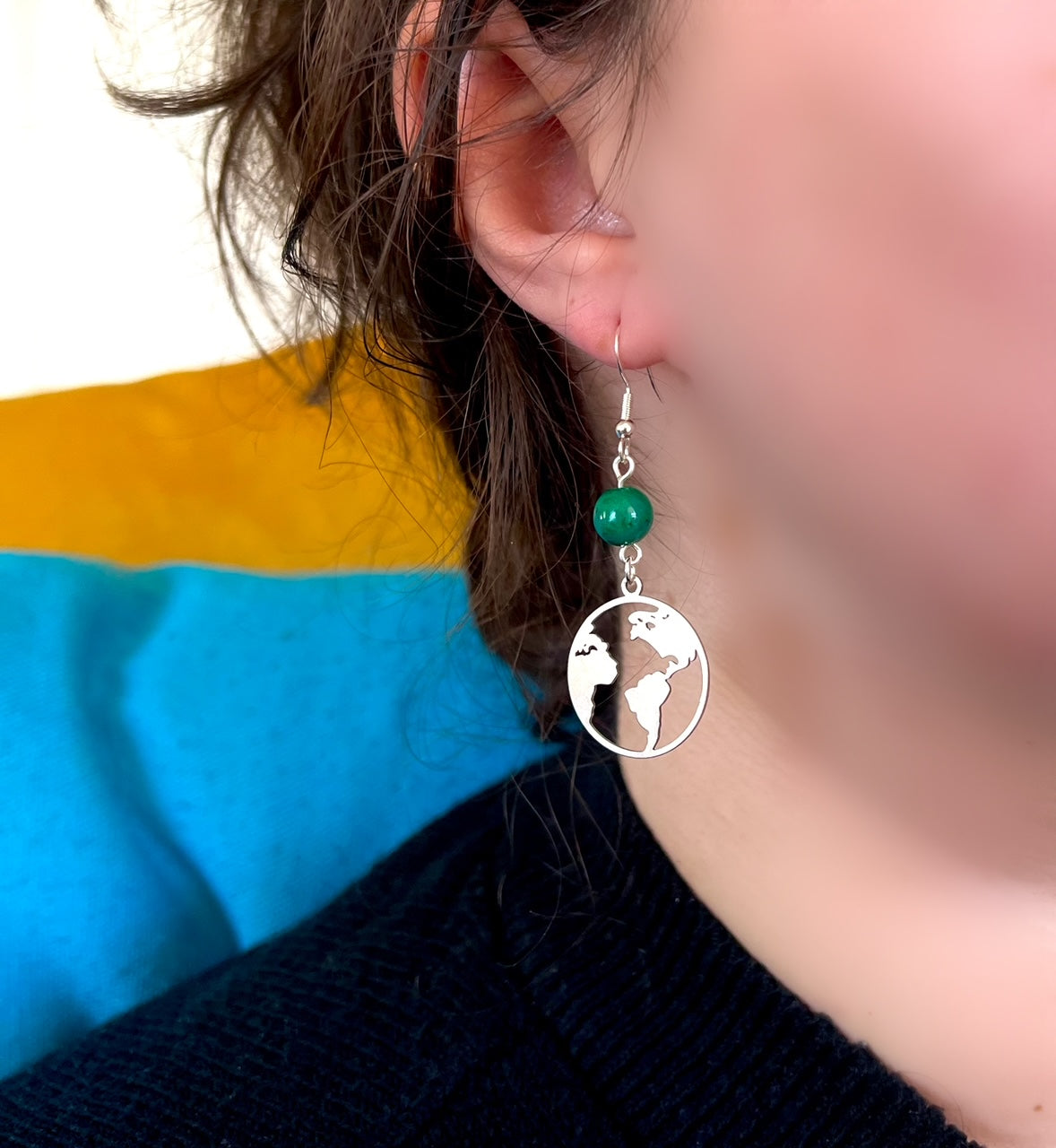 Mother Earth Earrings in Silver