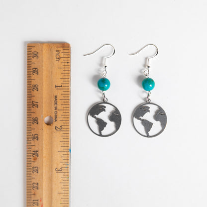 Mother Earth Earrings in Silver