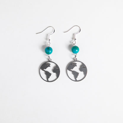 Mother Earth Earrings in Silver