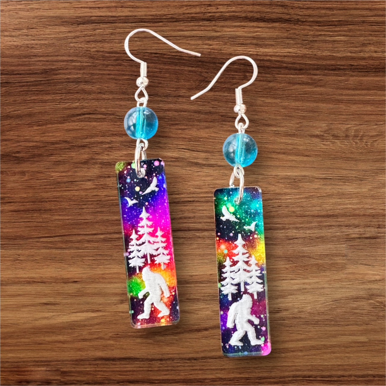 Sasquatch Aurora Borealis Earrings