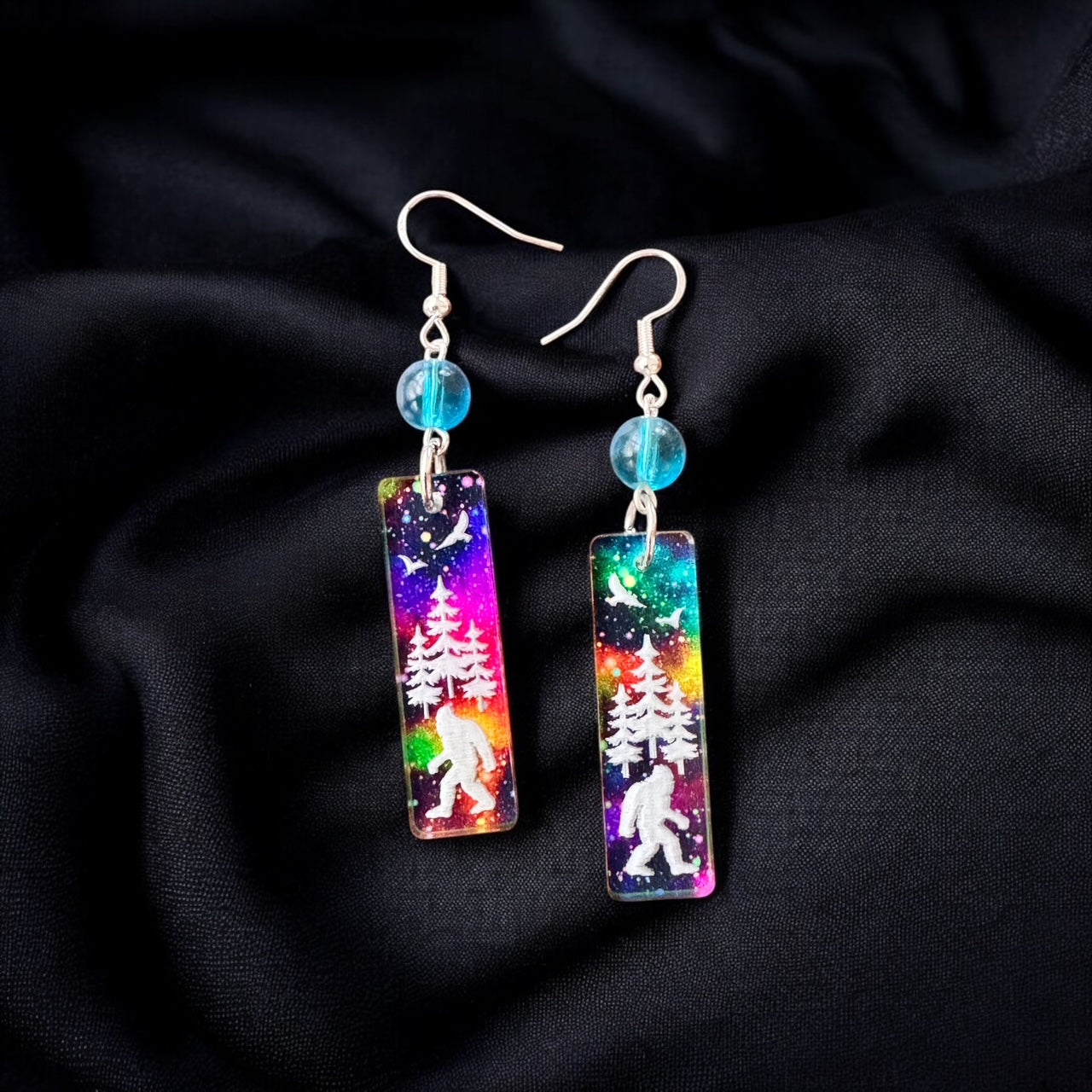 Sasquatch Aurora Borealis Earrings