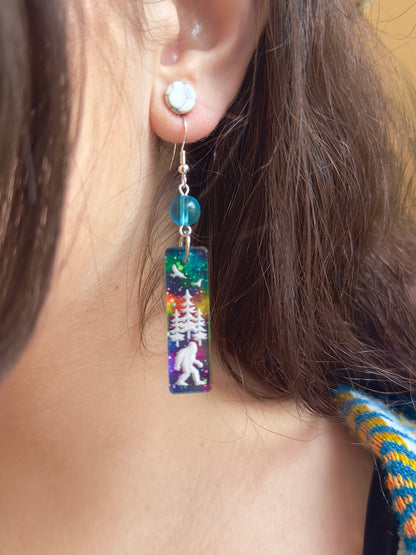 Sasquatch Aurora Borealis Earrings